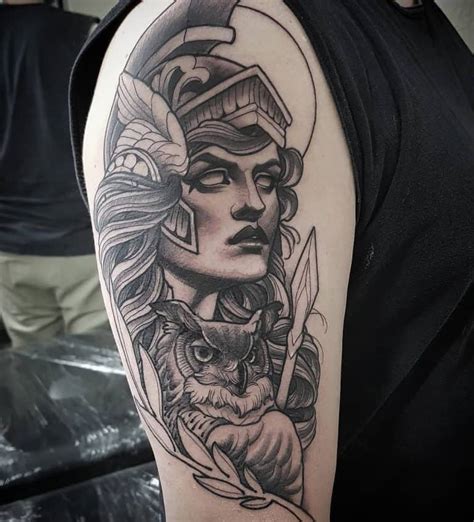 Significado de los tatuajes de Atenea